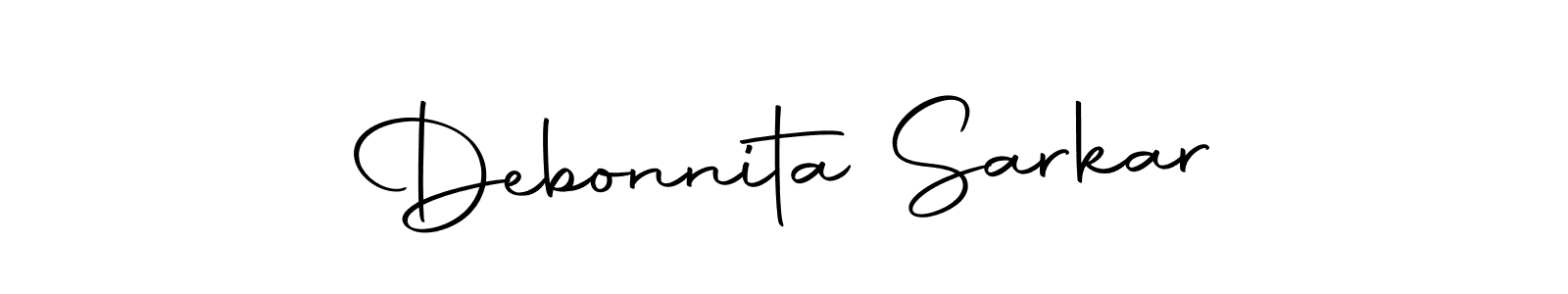 The best way (Autography-DOLnW) to make a short signature is to pick only two or three words in your name. The name Debonnita Sarkar include a total of six letters. For converting this name. Debonnita Sarkar signature style 10 images and pictures png