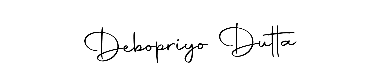 How to make Debopriyo Dutta signature? Autography-DOLnW is a professional autograph style. Create handwritten signature for Debopriyo Dutta name. Debopriyo Dutta signature style 10 images and pictures png