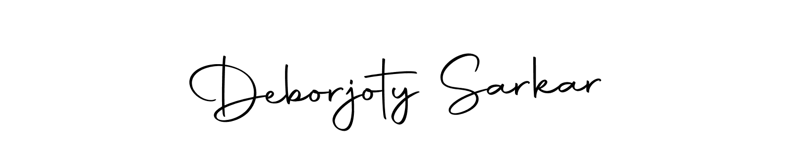 It looks lik you need a new signature style for name Deborjoty Sarkar. Design unique handwritten (Autography-DOLnW) signature with our free signature maker in just a few clicks. Deborjoty Sarkar signature style 10 images and pictures png