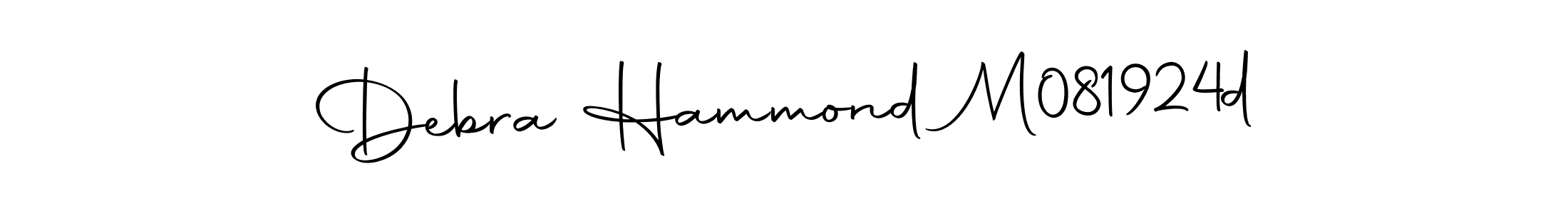 Make a beautiful signature design for name Debra Hammond M081924d. Use this online signature maker to create a handwritten signature for free. Debra Hammond M081924d signature style 10 images and pictures png