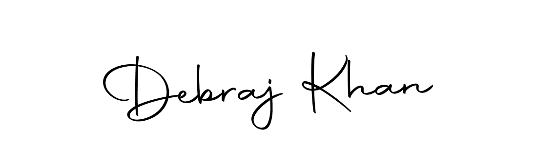 Design your own signature with our free online signature maker. With this signature software, you can create a handwritten (Autography-DOLnW) signature for name Debraj Khan. Debraj Khan signature style 10 images and pictures png