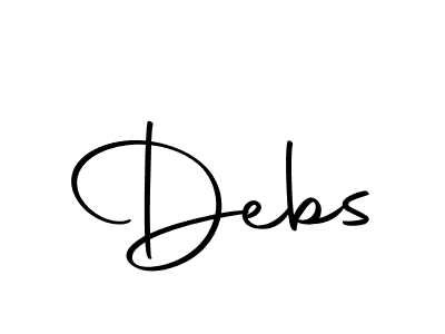 Make a beautiful signature design for name Debs. With this signature (Autography-DOLnW) style, you can create a handwritten signature for free. Debs signature style 10 images and pictures png