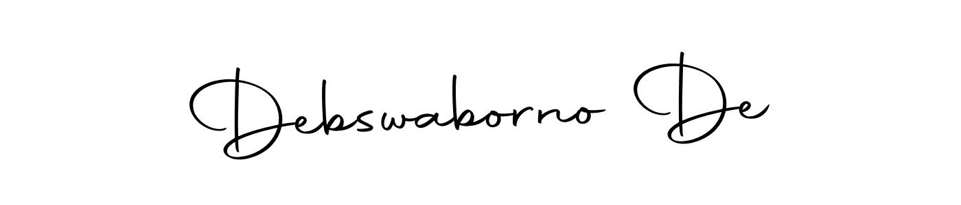 Make a beautiful signature design for name Debswaborno De. Use this online signature maker to create a handwritten signature for free. Debswaborno De signature style 10 images and pictures png