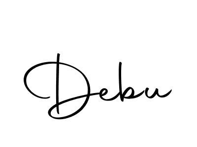 Make a beautiful signature design for name Debu. Use this online signature maker to create a handwritten signature for free. Debu signature style 10 images and pictures png