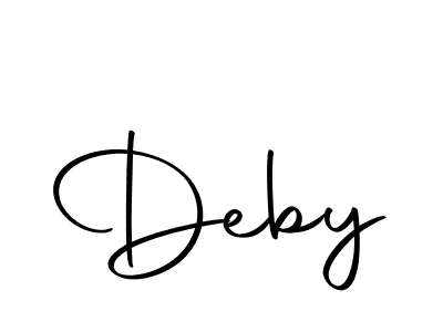 Also we have Deby name is the best signature style. Create professional handwritten signature collection using Autography-DOLnW autograph style. Deby signature style 10 images and pictures png