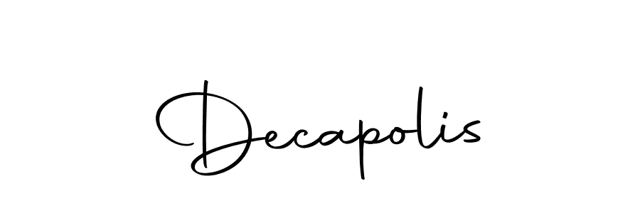 Also we have Decapolis name is the best signature style. Create professional handwritten signature collection using Autography-DOLnW autograph style. Decapolis signature style 10 images and pictures png