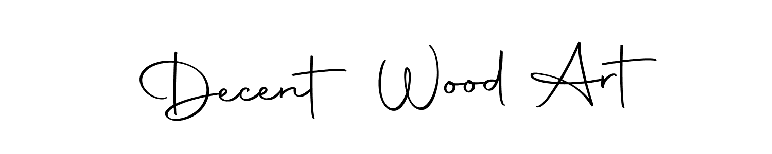 You should practise on your own different ways (Autography-DOLnW) to write your name (Decent Wood Art) in signature. don't let someone else do it for you. Decent Wood Art signature style 10 images and pictures png