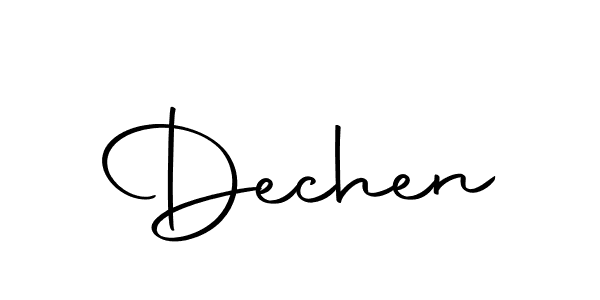 Dechen stylish signature style. Best Handwritten Sign (Autography-DOLnW) for my name. Handwritten Signature Collection Ideas for my name Dechen. Dechen signature style 10 images and pictures png