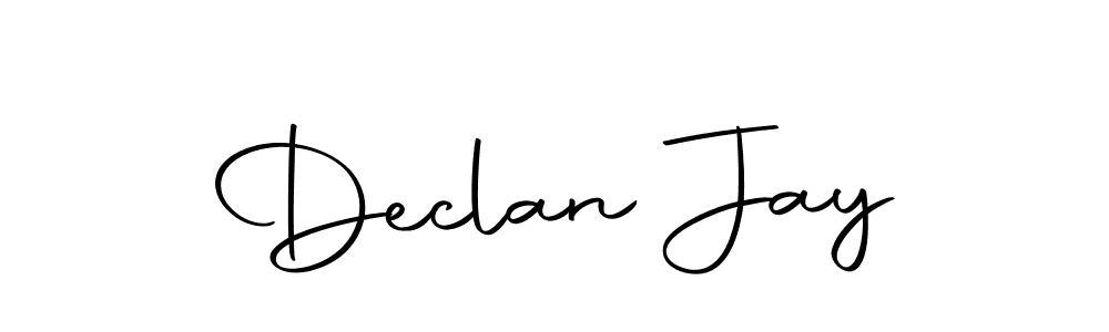 How to make Declan Jay name signature. Use Autography-DOLnW style for creating short signs online. This is the latest handwritten sign. Declan Jay signature style 10 images and pictures png