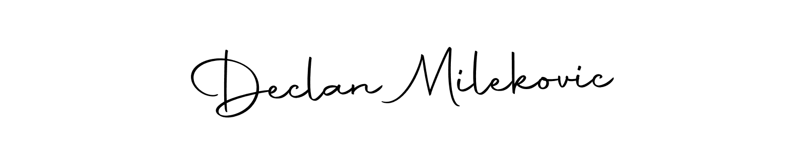 This is the best signature style for the Declan Milekovic name. Also you like these signature font (Autography-DOLnW). Mix name signature. Declan Milekovic signature style 10 images and pictures png