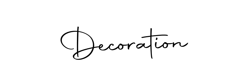 How to make Decoration signature? Autography-DOLnW is a professional autograph style. Create handwritten signature for Decoration name. Decoration signature style 10 images and pictures png