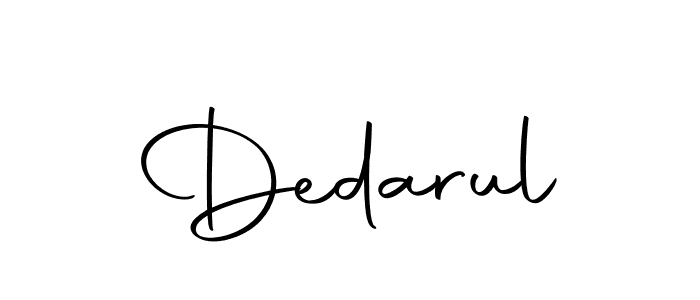 Create a beautiful signature design for name Dedarul. With this signature (Autography-DOLnW) fonts, you can make a handwritten signature for free. Dedarul signature style 10 images and pictures png