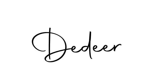 Similarly Autography-DOLnW is the best handwritten signature design. Signature creator online .You can use it as an online autograph creator for name Dedeer. Dedeer signature style 10 images and pictures png