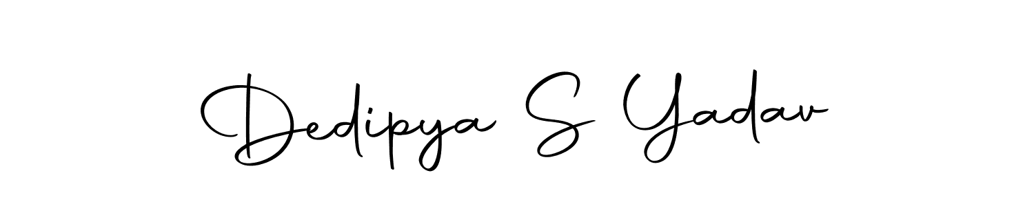 Also we have Dedipya S Yadav name is the best signature style. Create professional handwritten signature collection using Autography-DOLnW autograph style. Dedipya S Yadav signature style 10 images and pictures png