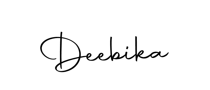 How to make Deebika name signature. Use Autography-DOLnW style for creating short signs online. This is the latest handwritten sign. Deebika signature style 10 images and pictures png