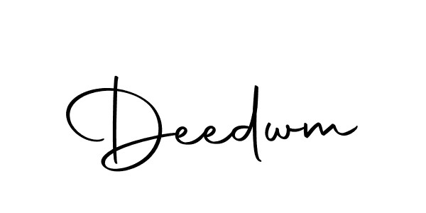 Create a beautiful signature design for name Deedwm. With this signature (Autography-DOLnW) fonts, you can make a handwritten signature for free. Deedwm signature style 10 images and pictures png