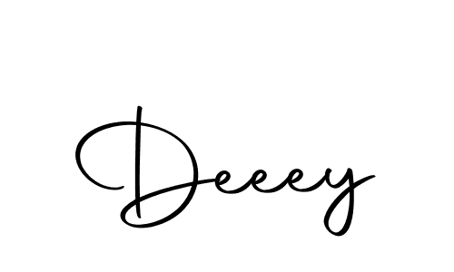 Use a signature maker to create a handwritten signature online. With this signature software, you can design (Autography-DOLnW) your own signature for name Deeey. Deeey signature style 10 images and pictures png