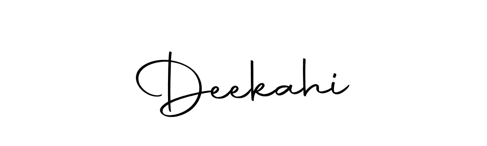 Make a beautiful signature design for name Deekahiത. Use this online signature maker to create a handwritten signature for free. Deekahiത signature style 10 images and pictures png