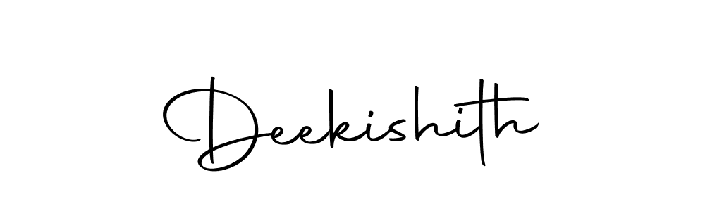 Use a signature maker to create a handwritten signature online. With this signature software, you can design (Autography-DOLnW) your own signature for name Deekishith. Deekishith signature style 10 images and pictures png