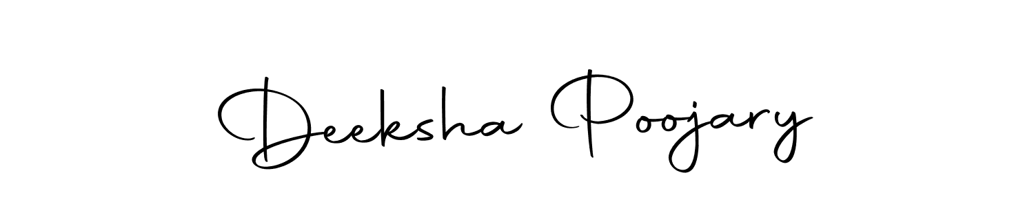 Make a beautiful signature design for name Deeksha Poojary. With this signature (Autography-DOLnW) style, you can create a handwritten signature for free. Deeksha Poojary signature style 10 images and pictures png