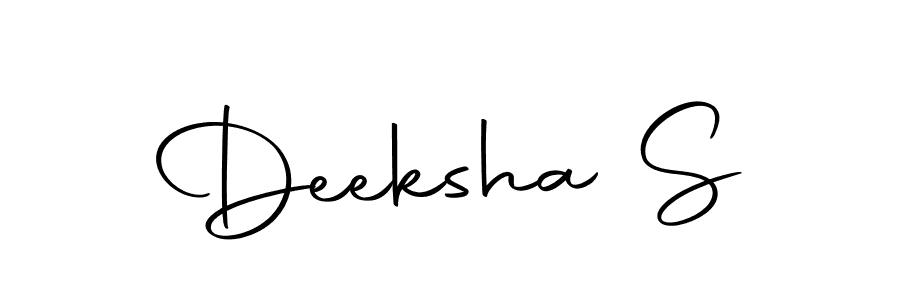 Deeksha S stylish signature style. Best Handwritten Sign (Autography-DOLnW) for my name. Handwritten Signature Collection Ideas for my name Deeksha S. Deeksha S signature style 10 images and pictures png