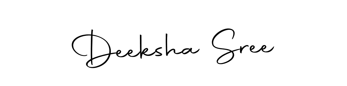 Similarly Autography-DOLnW is the best handwritten signature design. Signature creator online .You can use it as an online autograph creator for name Deeksha Sree. Deeksha Sree signature style 10 images and pictures png