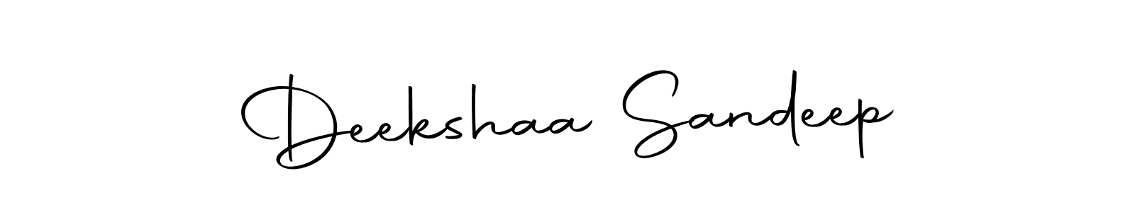 Create a beautiful signature design for name Deekshaa Sandeep. With this signature (Autography-DOLnW) fonts, you can make a handwritten signature for free. Deekshaa Sandeep signature style 10 images and pictures png