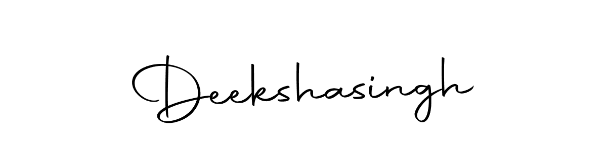 The best way (Autography-DOLnW) to make a short signature is to pick only two or three words in your name. The name Deekshasingh include a total of six letters. For converting this name. Deekshasingh signature style 10 images and pictures png