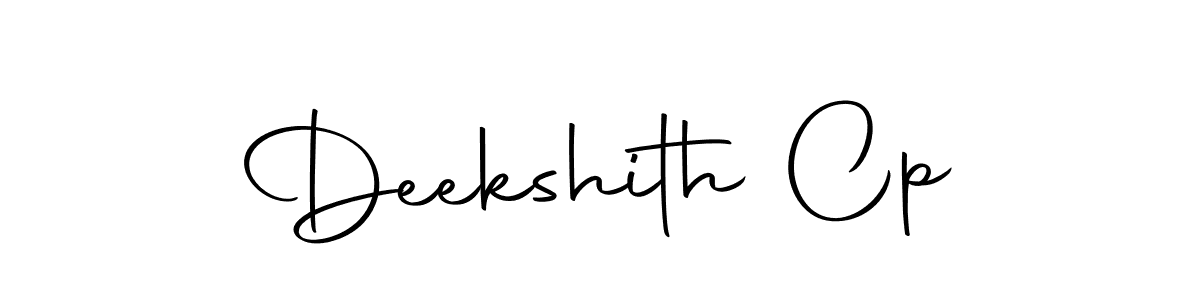 How to make Deekshith Cp signature? Autography-DOLnW is a professional autograph style. Create handwritten signature for Deekshith Cp name. Deekshith Cp signature style 10 images and pictures png