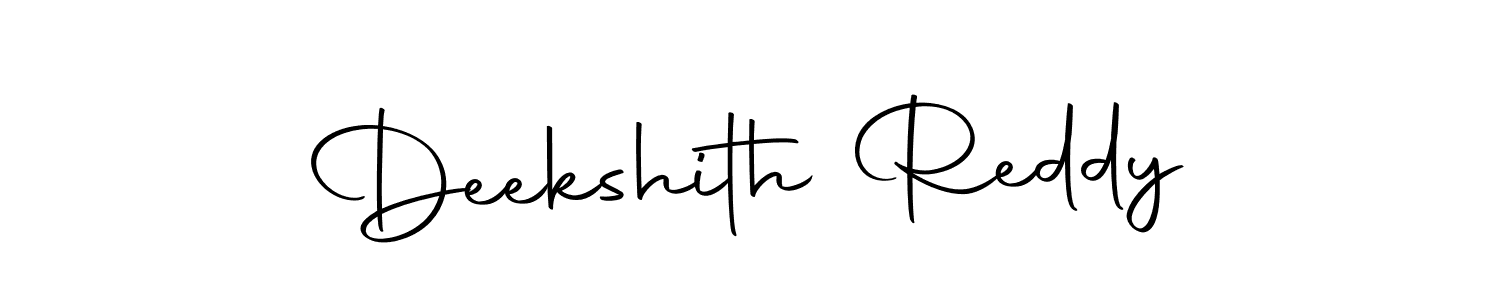 Make a beautiful signature design for name Deekshith Reddy. With this signature (Autography-DOLnW) style, you can create a handwritten signature for free. Deekshith Reddy signature style 10 images and pictures png