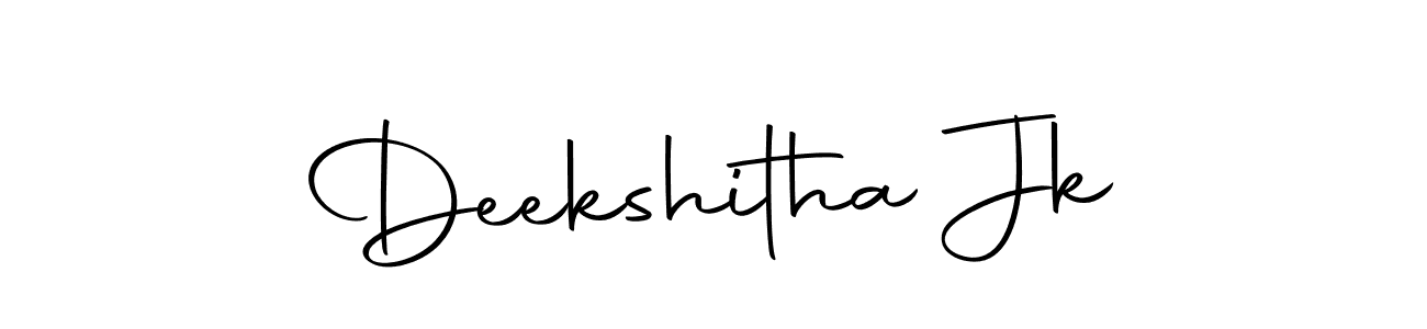 Deekshitha Jk stylish signature style. Best Handwritten Sign (Autography-DOLnW) for my name. Handwritten Signature Collection Ideas for my name Deekshitha Jk. Deekshitha Jk signature style 10 images and pictures png