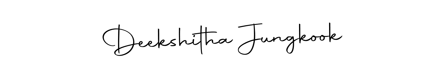 It looks lik you need a new signature style for name Deekshitha Jungkook. Design unique handwritten (Autography-DOLnW) signature with our free signature maker in just a few clicks. Deekshitha Jungkook signature style 10 images and pictures png