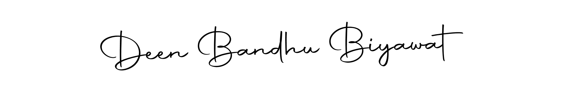 The best way (Autography-DOLnW) to make a short signature is to pick only two or three words in your name. The name Deen Bandhu Biyawat include a total of six letters. For converting this name. Deen Bandhu Biyawat signature style 10 images and pictures png