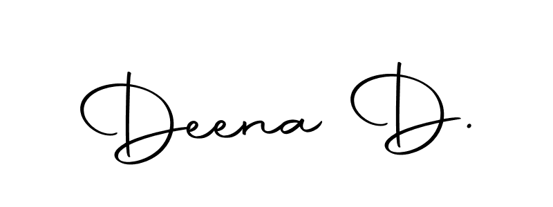 Make a short Deena D. signature style. Manage your documents anywhere anytime using Autography-DOLnW. Create and add eSignatures, submit forms, share and send files easily. Deena D. signature style 10 images and pictures png
