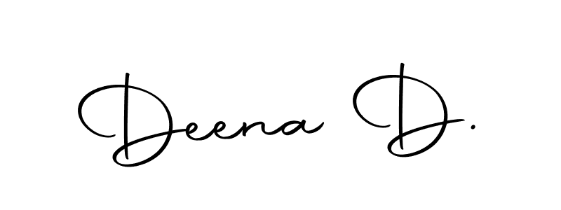 Also we have Deena D. name is the best signature style. Create professional handwritten signature collection using Autography-DOLnW autograph style. Deena D. signature style 10 images and pictures png