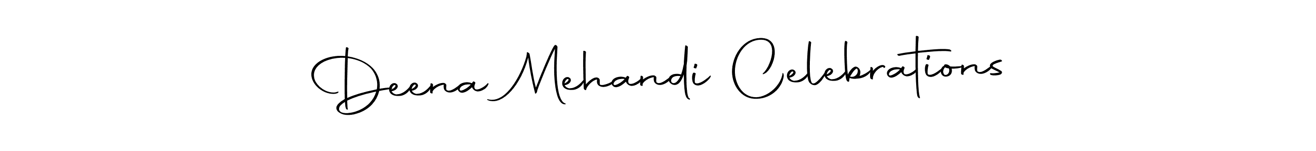 Create a beautiful signature design for name Deena Mehandi Celebrations. With this signature (Autography-DOLnW) fonts, you can make a handwritten signature for free. Deena Mehandi Celebrations signature style 10 images and pictures png