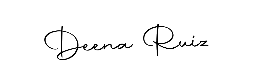 Deena Ruiz stylish signature style. Best Handwritten Sign (Autography-DOLnW) for my name. Handwritten Signature Collection Ideas for my name Deena Ruiz. Deena Ruiz signature style 10 images and pictures png