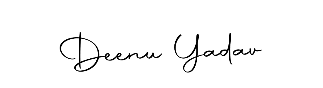 Use a signature maker to create a handwritten signature online. With this signature software, you can design (Autography-DOLnW) your own signature for name Deenu Yadav. Deenu Yadav signature style 10 images and pictures png