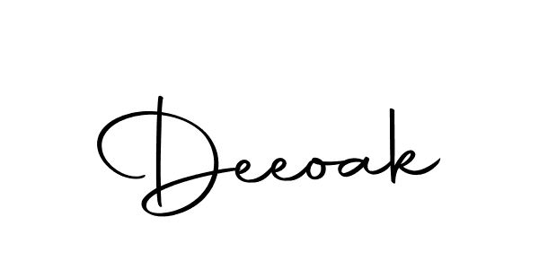 Design your own signature with our free online signature maker. With this signature software, you can create a handwritten (Autography-DOLnW) signature for name Deeoak. Deeoak signature style 10 images and pictures png
