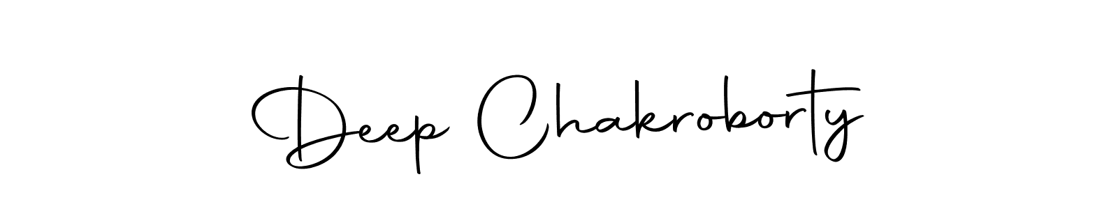 Create a beautiful signature design for name Deep Chakroborty. With this signature (Autography-DOLnW) fonts, you can make a handwritten signature for free. Deep Chakroborty signature style 10 images and pictures png