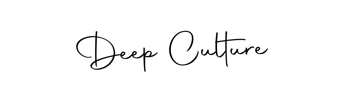 Use a signature maker to create a handwritten signature online. With this signature software, you can design (Autography-DOLnW) your own signature for name Deep Culture. Deep Culture signature style 10 images and pictures png