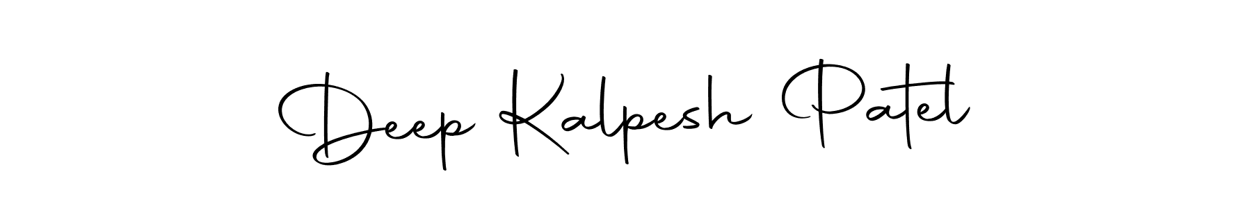 Make a beautiful signature design for name Deep Kalpesh Patel. With this signature (Autography-DOLnW) style, you can create a handwritten signature for free. Deep Kalpesh Patel signature style 10 images and pictures png