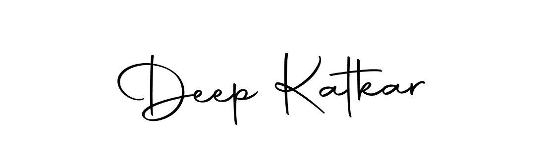 Design your own signature with our free online signature maker. With this signature software, you can create a handwritten (Autography-DOLnW) signature for name Deep Katkar. Deep Katkar signature style 10 images and pictures png