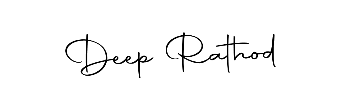 Design your own signature with our free online signature maker. With this signature software, you can create a handwritten (Autography-DOLnW) signature for name Deep Rathod. Deep Rathod signature style 10 images and pictures png