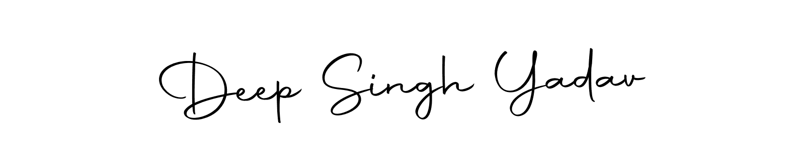 How to make Deep Singh Yadav name signature. Use Autography-DOLnW style for creating short signs online. This is the latest handwritten sign. Deep Singh Yadav signature style 10 images and pictures png