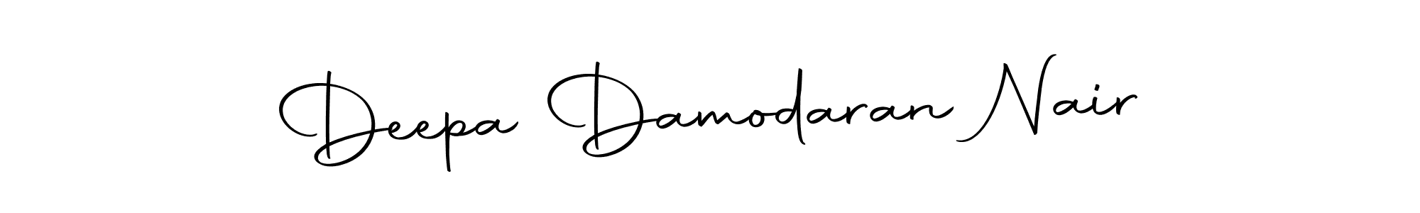 How to make Deepa Damodaran Nair name signature. Use Autography-DOLnW style for creating short signs online. This is the latest handwritten sign. Deepa Damodaran Nair signature style 10 images and pictures png