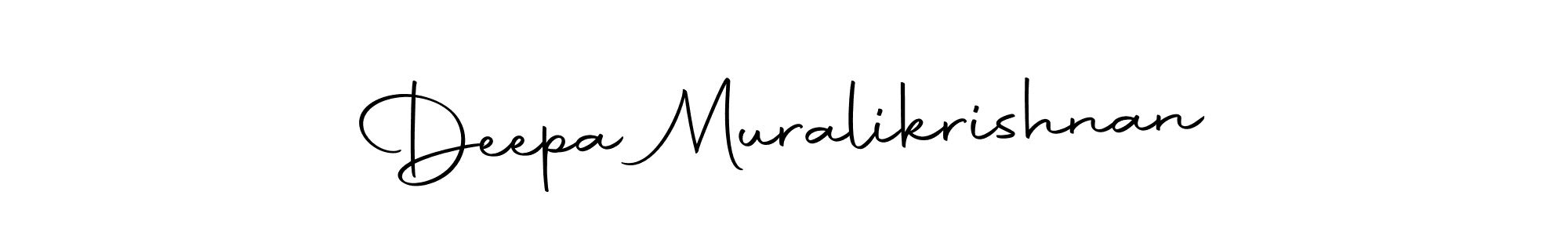 Create a beautiful signature design for name Deepa Muralikrishnan. With this signature (Autography-DOLnW) fonts, you can make a handwritten signature for free. Deepa Muralikrishnan signature style 10 images and pictures png