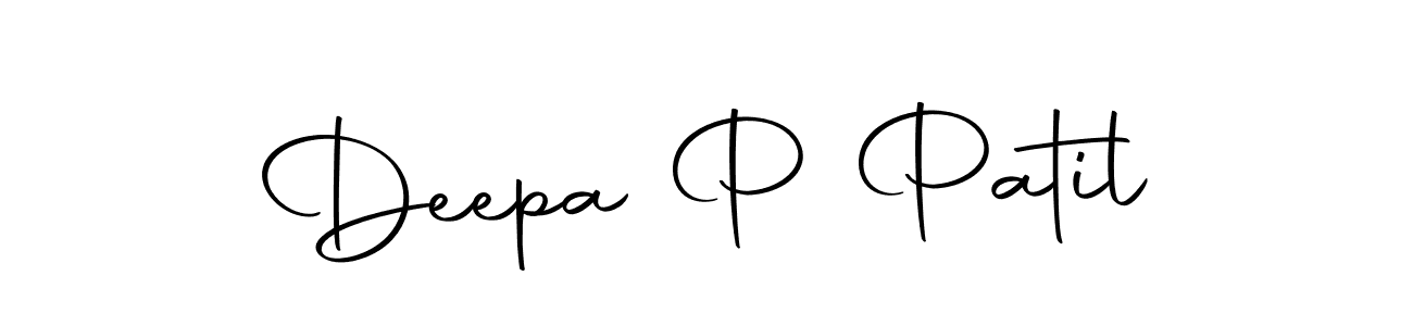 Design your own signature with our free online signature maker. With this signature software, you can create a handwritten (Autography-DOLnW) signature for name Deepa P Patil. Deepa P Patil signature style 10 images and pictures png