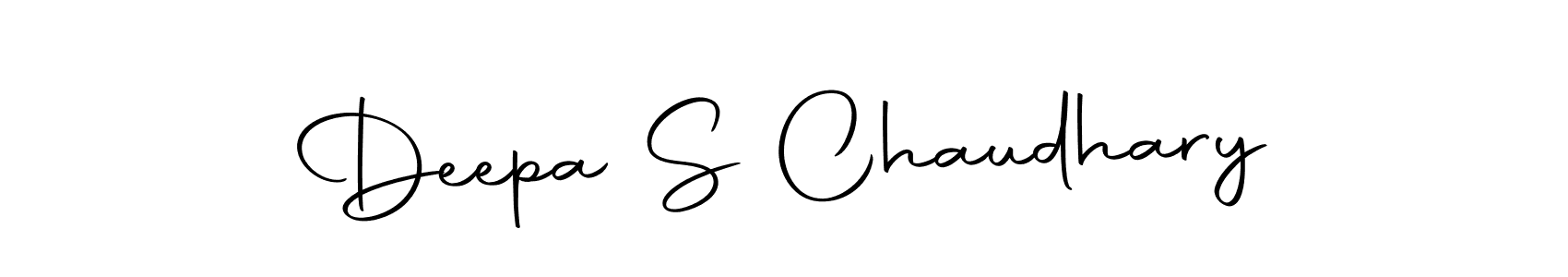 Design your own signature with our free online signature maker. With this signature software, you can create a handwritten (Autography-DOLnW) signature for name Deepa S Chaudhary. Deepa S Chaudhary signature style 10 images and pictures png