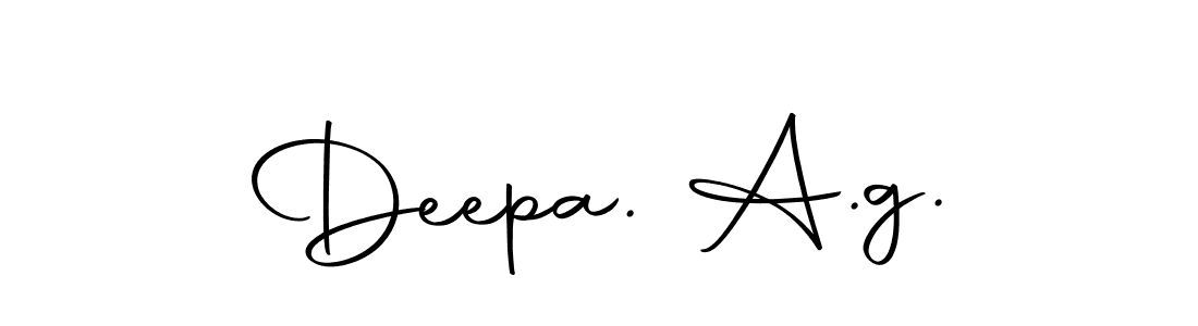 Design your own signature with our free online signature maker. With this signature software, you can create a handwritten (Autography-DOLnW) signature for name Deepa. A.g.. Deepa. A.g. signature style 10 images and pictures png